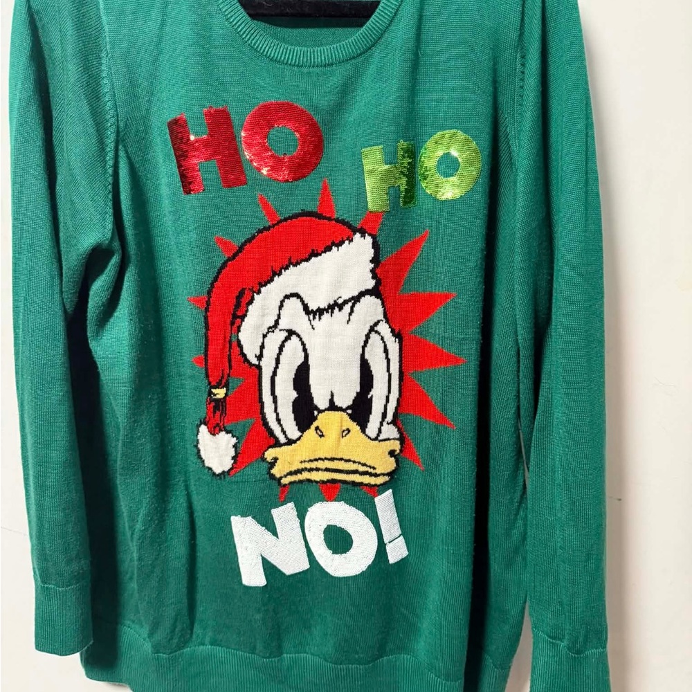 Torrid Green Holiday Sweater with Cartoon Design